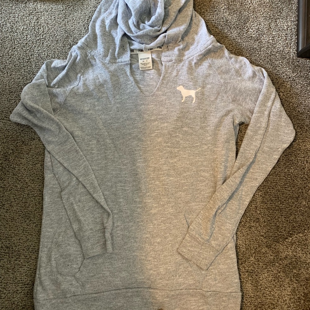 PINK lightweight hoodie, will fit a small/med